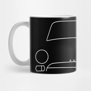 Sunbeam Alpine Series IV classic car outline (white) Mug